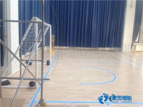 學(xué)?；@球場館木地板一般多寬